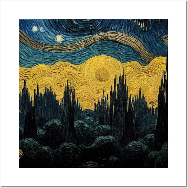 Starry Night in Kashyyyk Wall Art by Grassroots Green